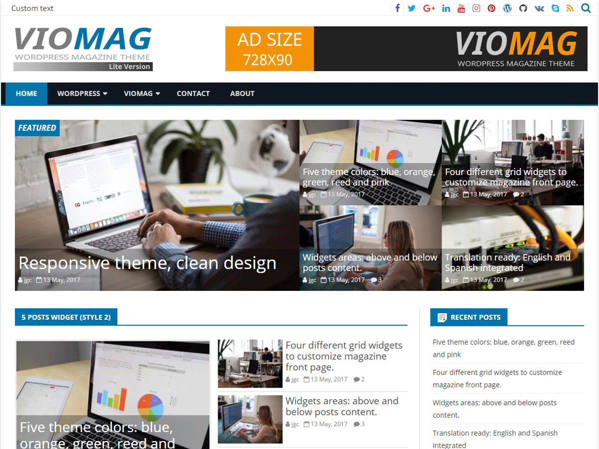 VioMag theme screenshot