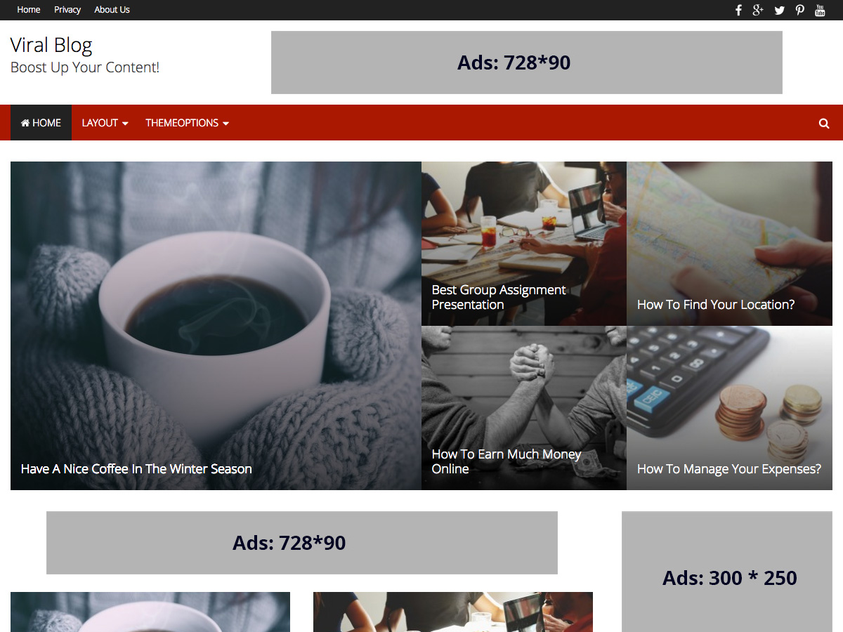 Viralblog Lite theme screenshot