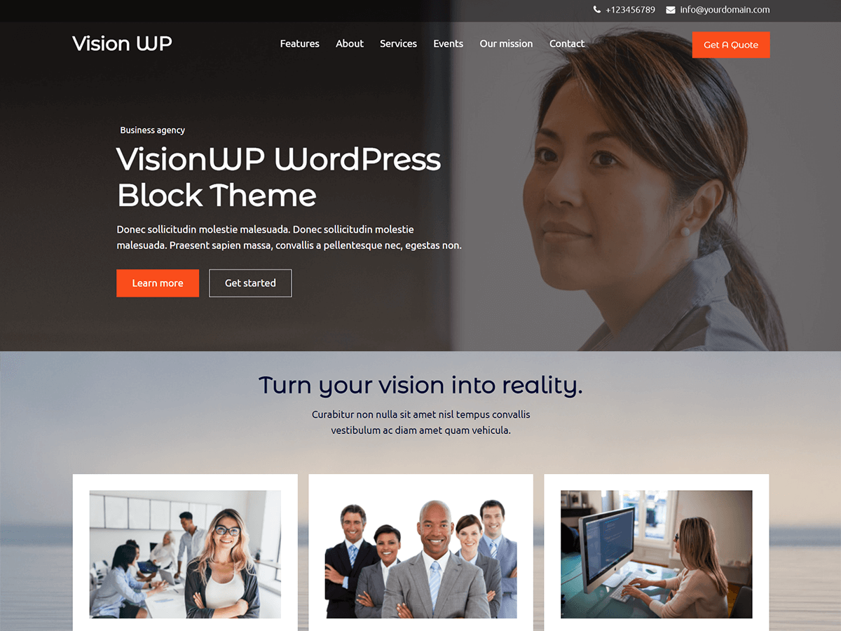 VisionWP theme screenshot