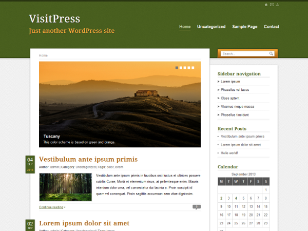 VisitPress theme screenshot
