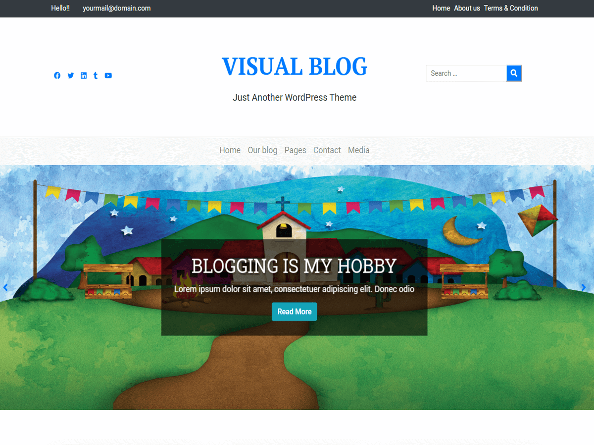 Visual Blog theme screenshot