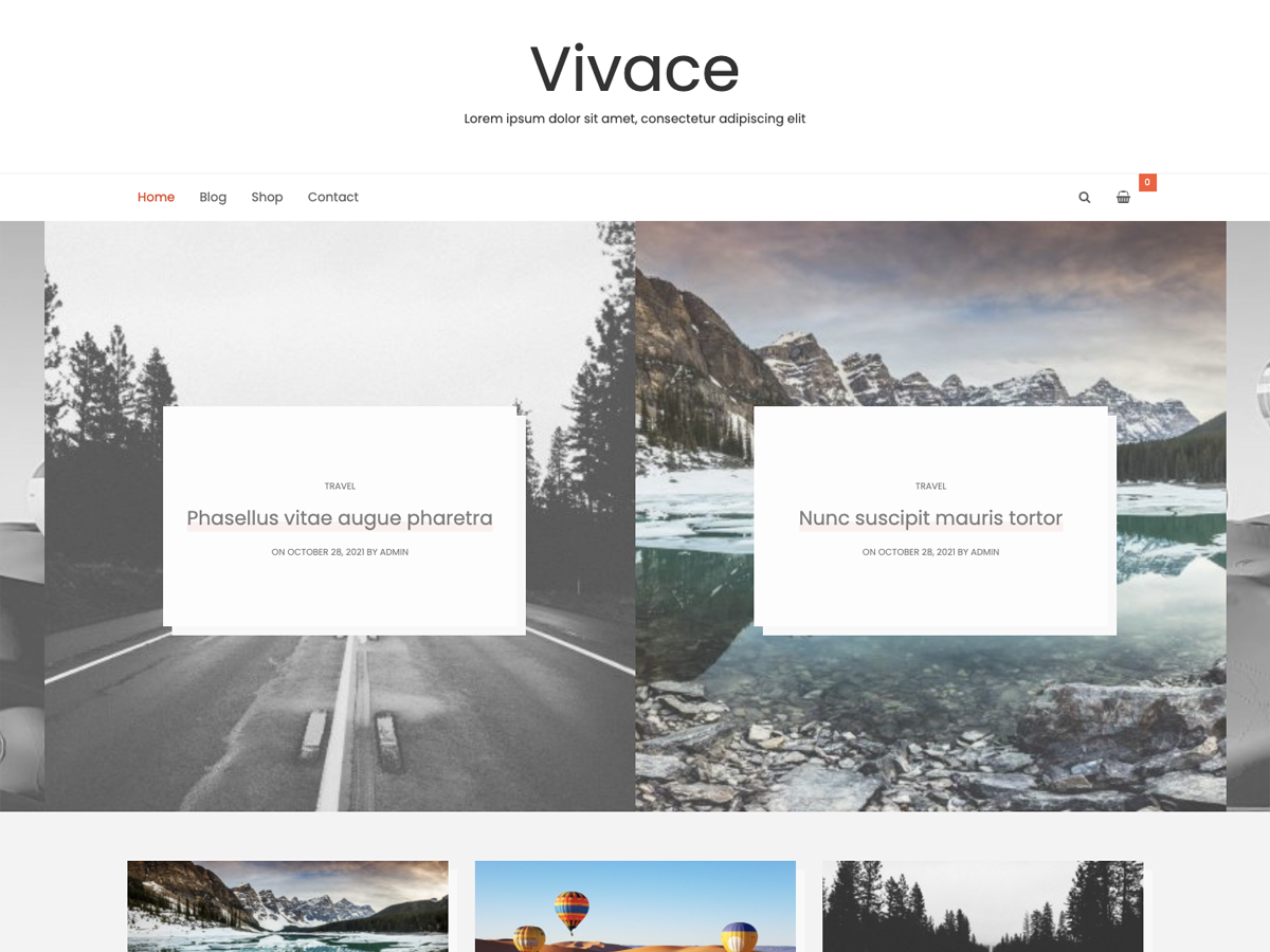Vivace theme screenshot