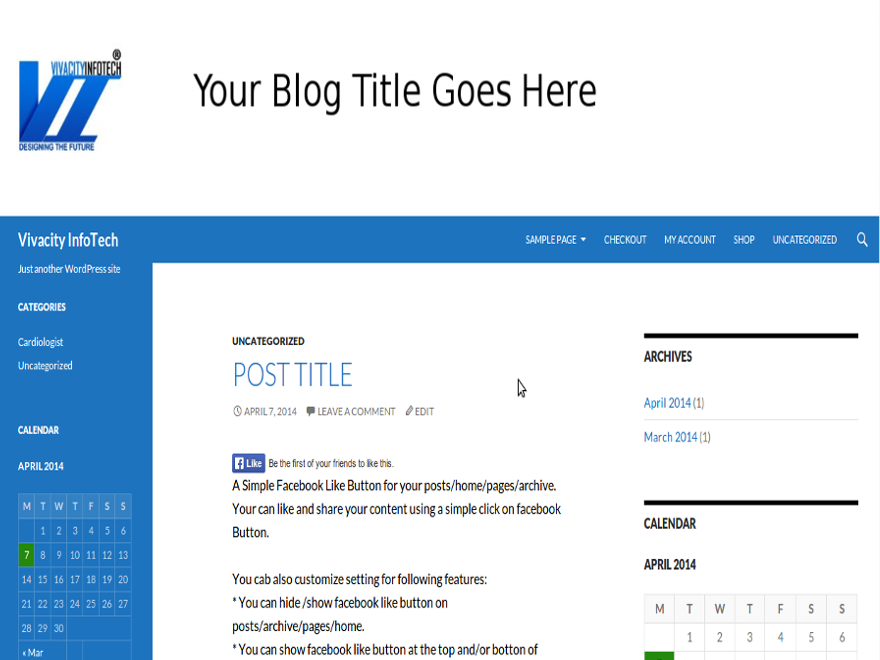 Vivacity theme screenshot