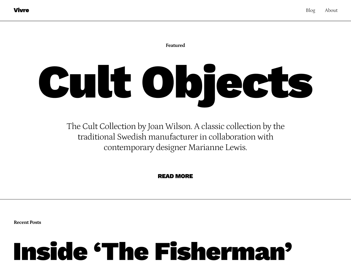 Vivre theme screenshot