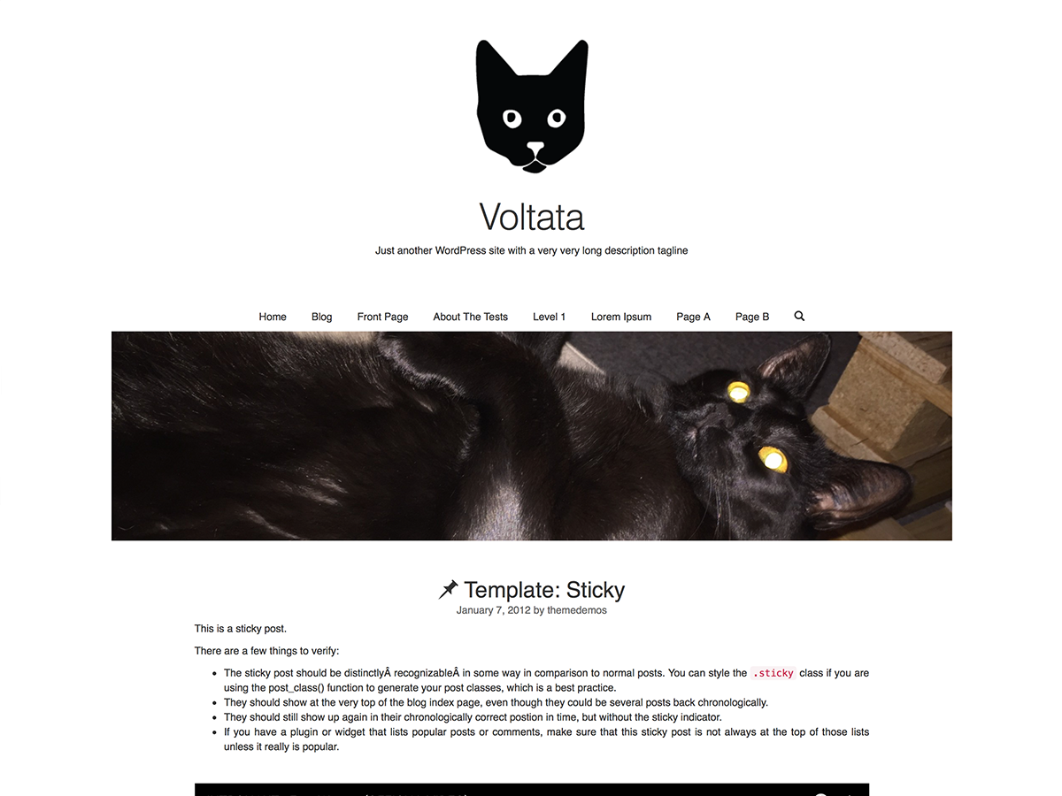 voltata theme screenshot