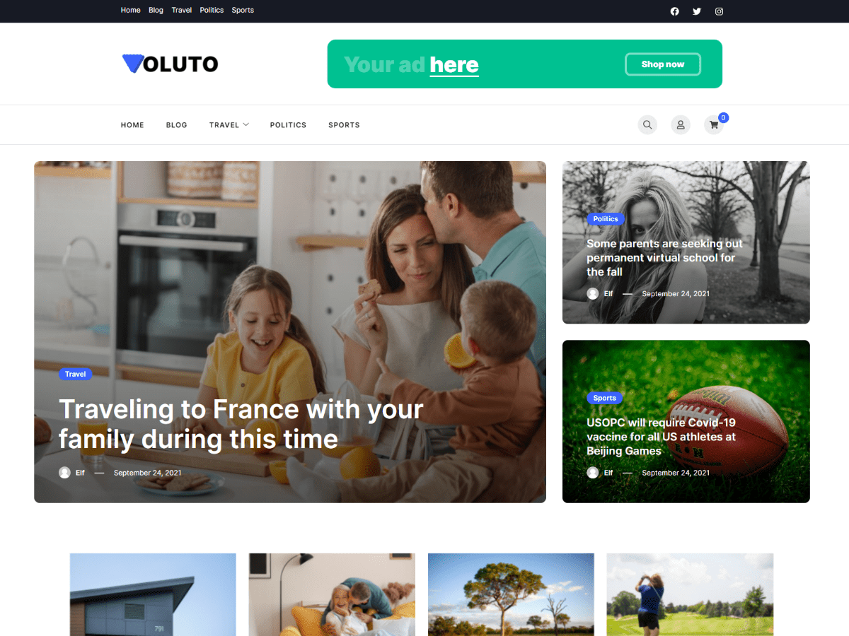 Voluto theme screenshot