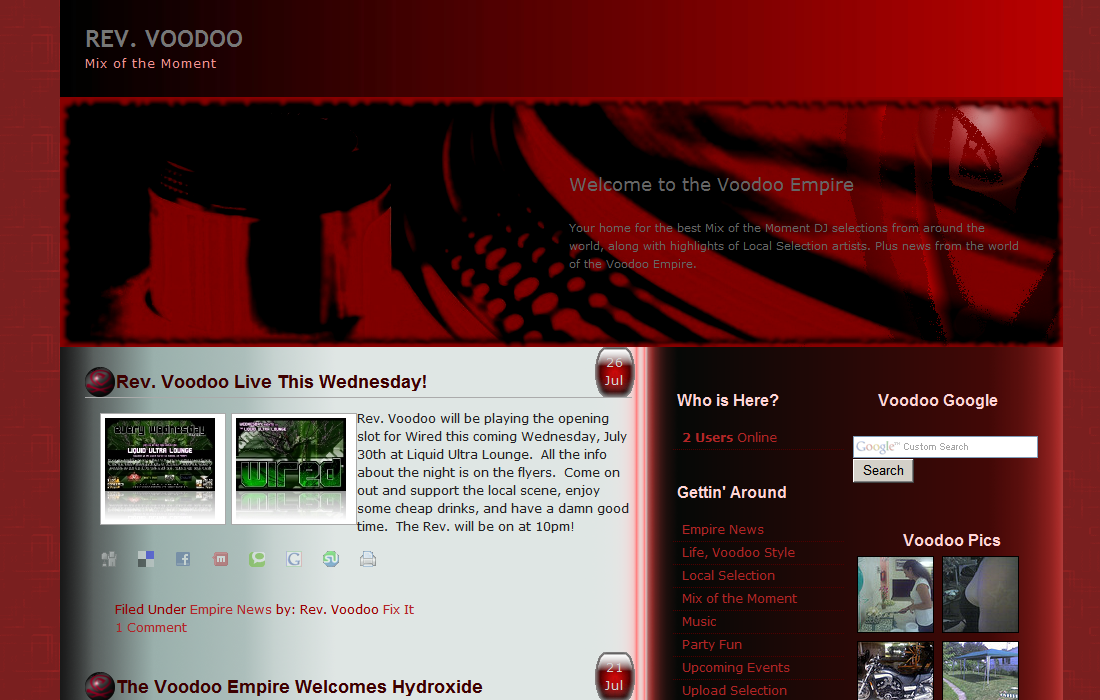 Voodoo Empire 2 theme screenshot