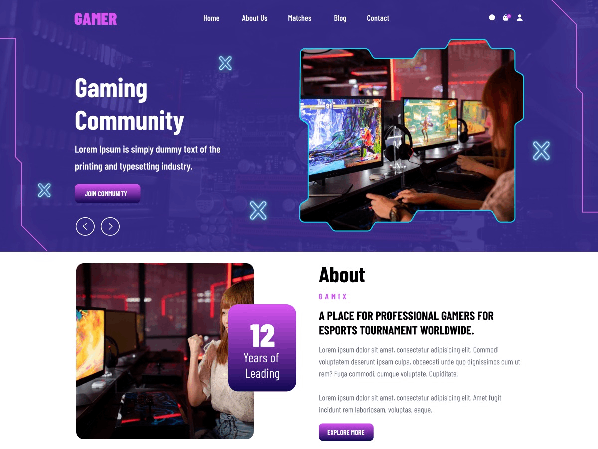 VR Games theme screenshot
