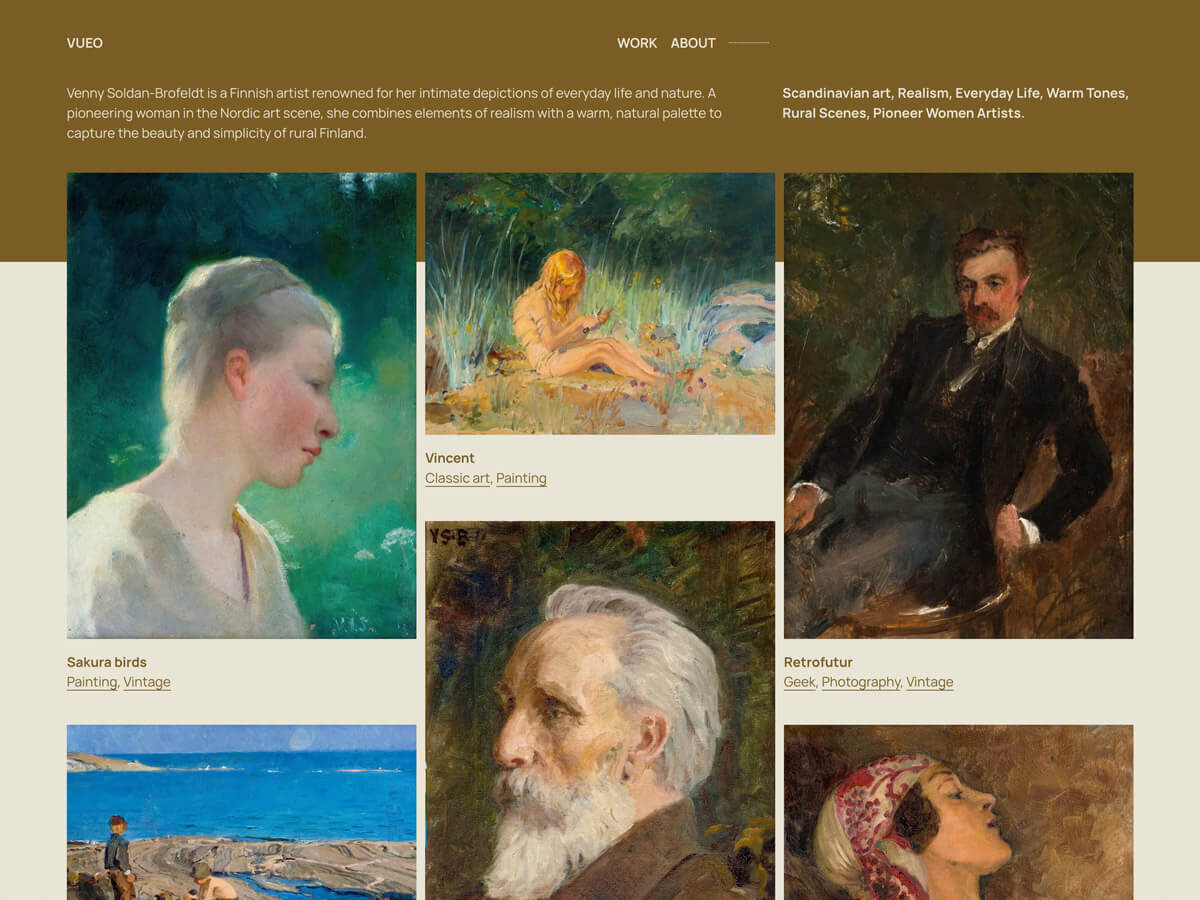 Vueo theme screenshot