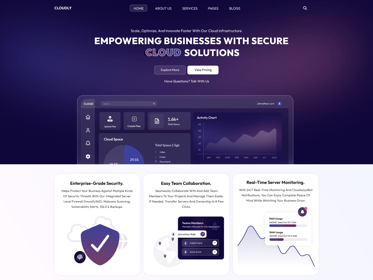 VW CloudPort theme screenshot