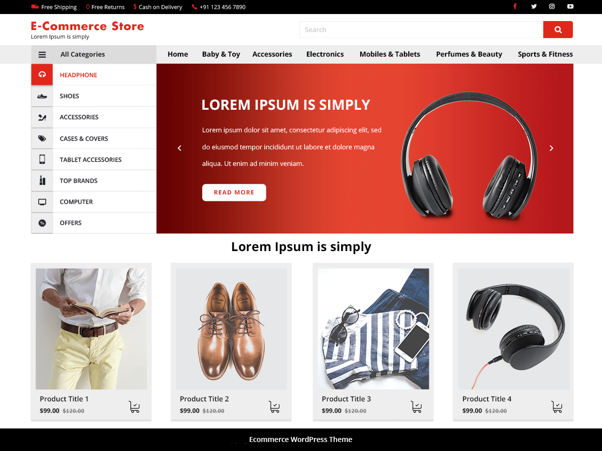 VW Ecommerce Shop theme screenshot