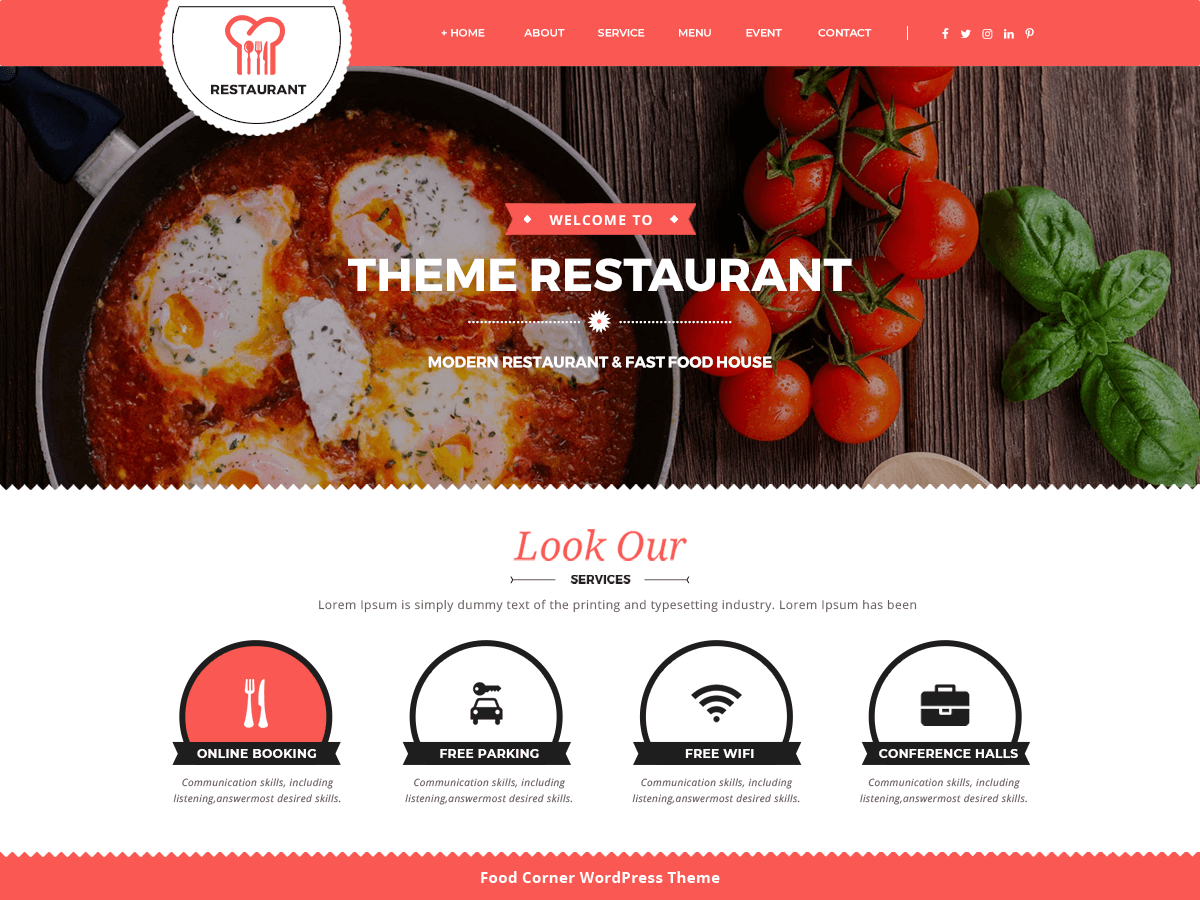 VW Food Corner theme screenshot