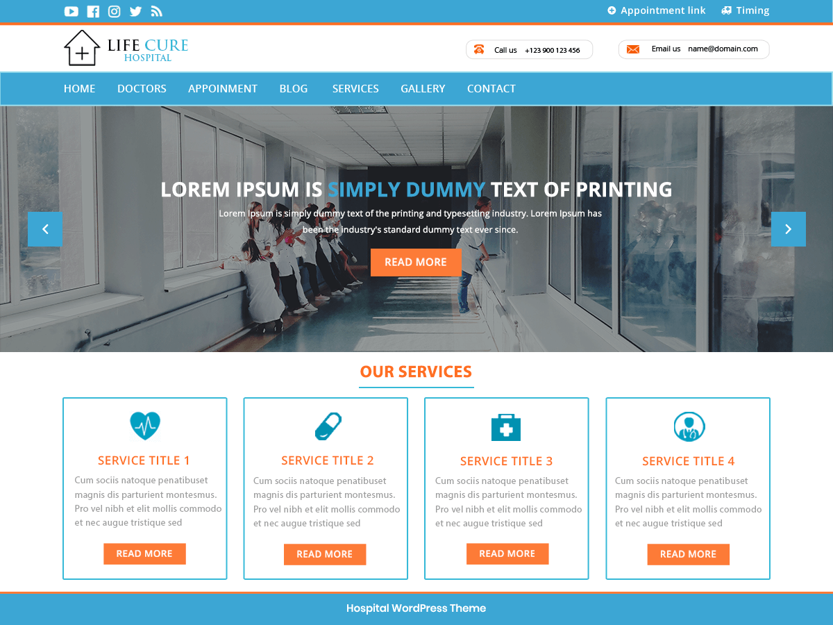 VW Hospital Lite theme screenshot