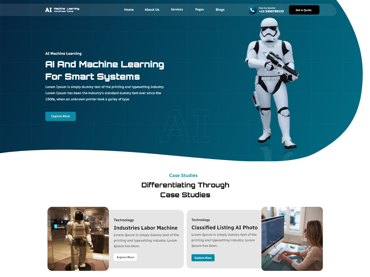 VW Machine Learning theme screenshot