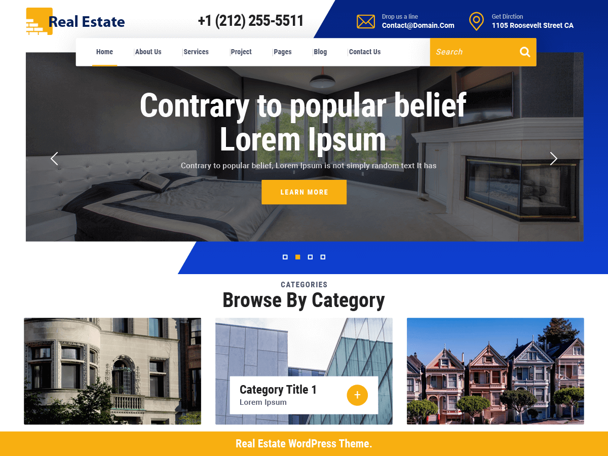 VW Real Estate theme screenshot
