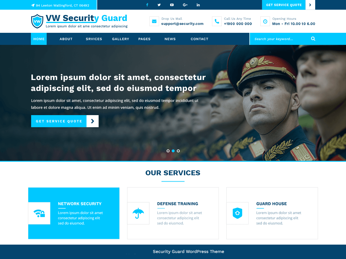 VW Security Guard theme screenshot