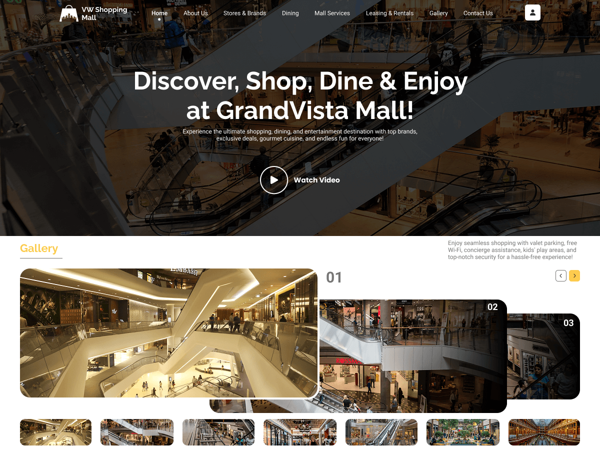 VW Shopping Mall theme screenshot