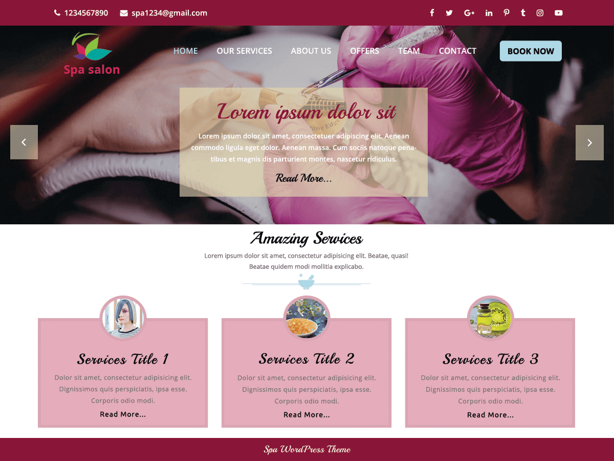 VW Spa Lite theme screenshot