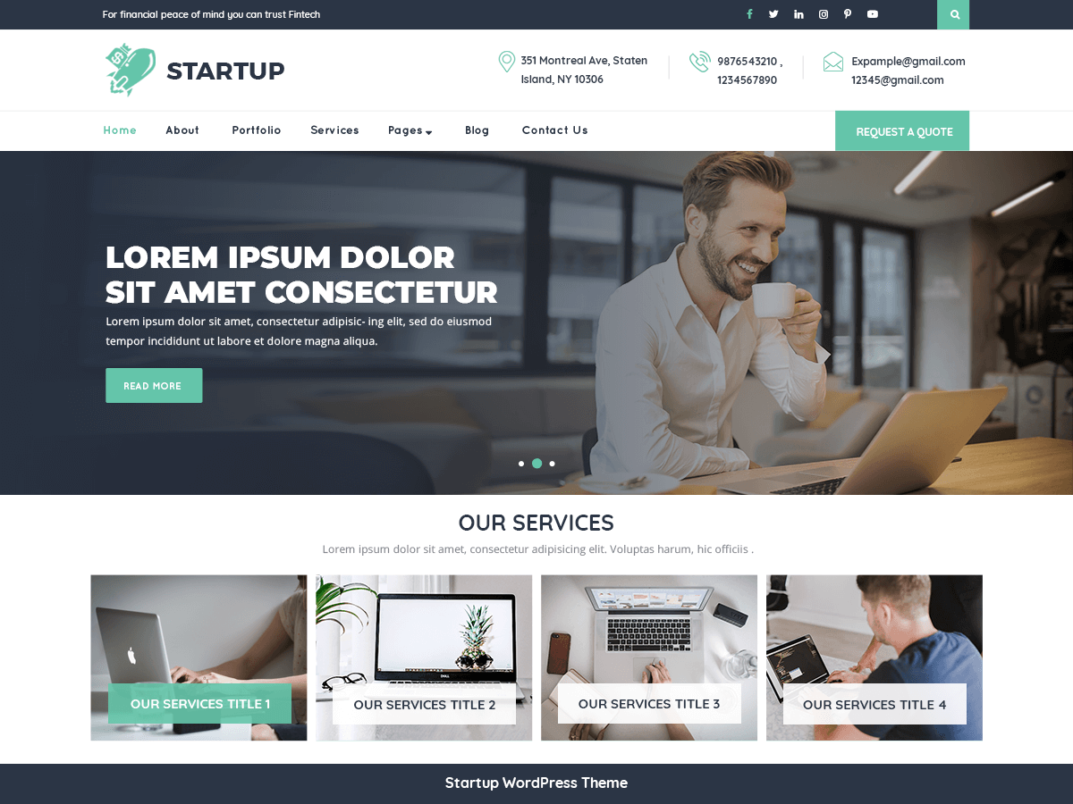 VW Startup theme screenshot