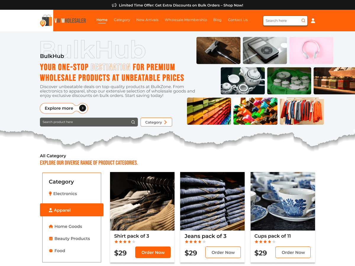 VW Wholesaler theme screenshot