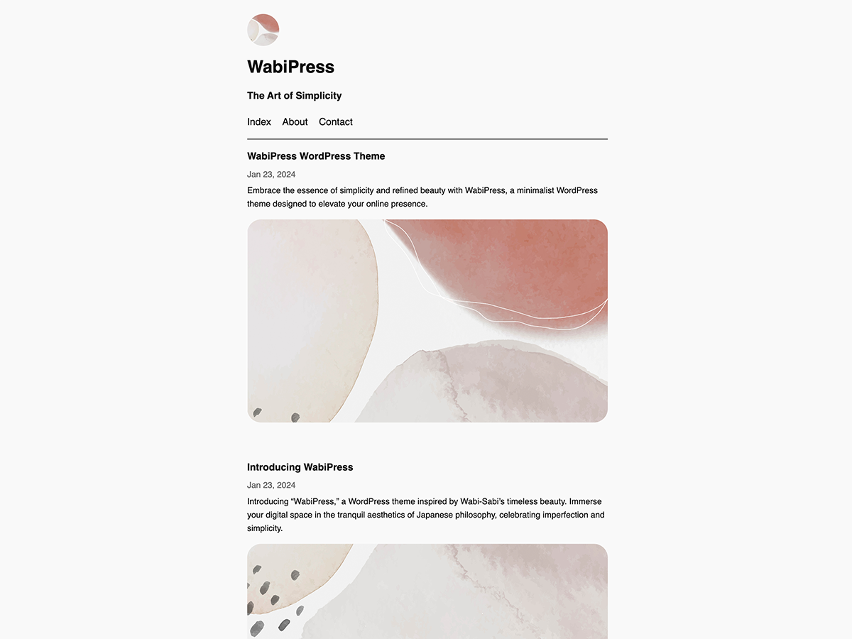 WabiPress theme screenshot