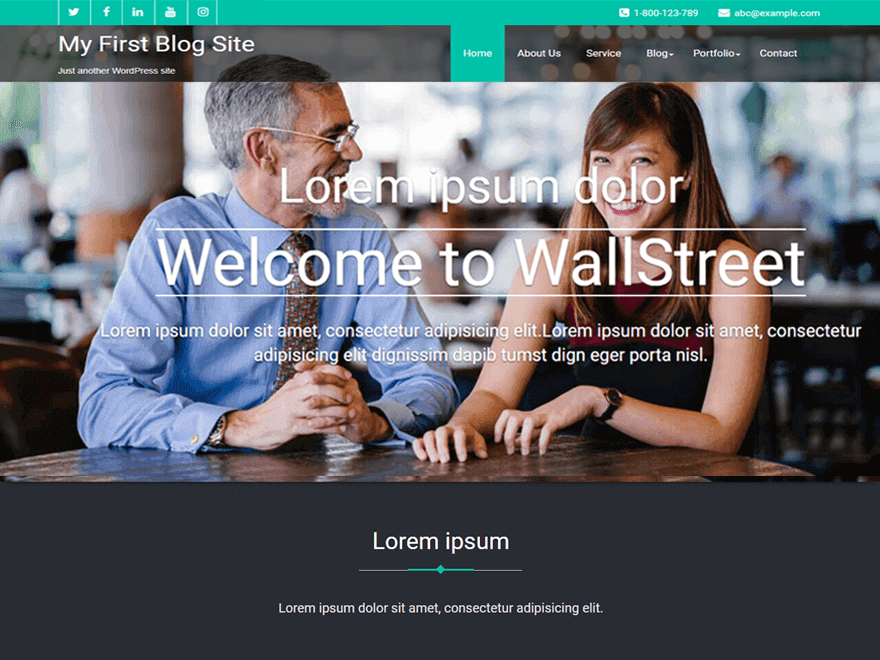 Wallstreet theme screenshot