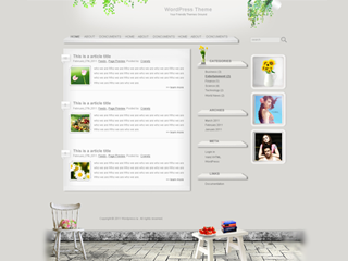 warm-home theme screenshot