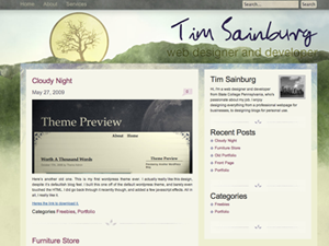 Watercolor theme screenshot
