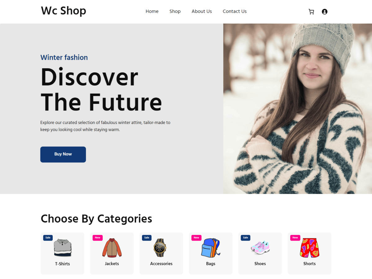 WC Shop theme screenshot