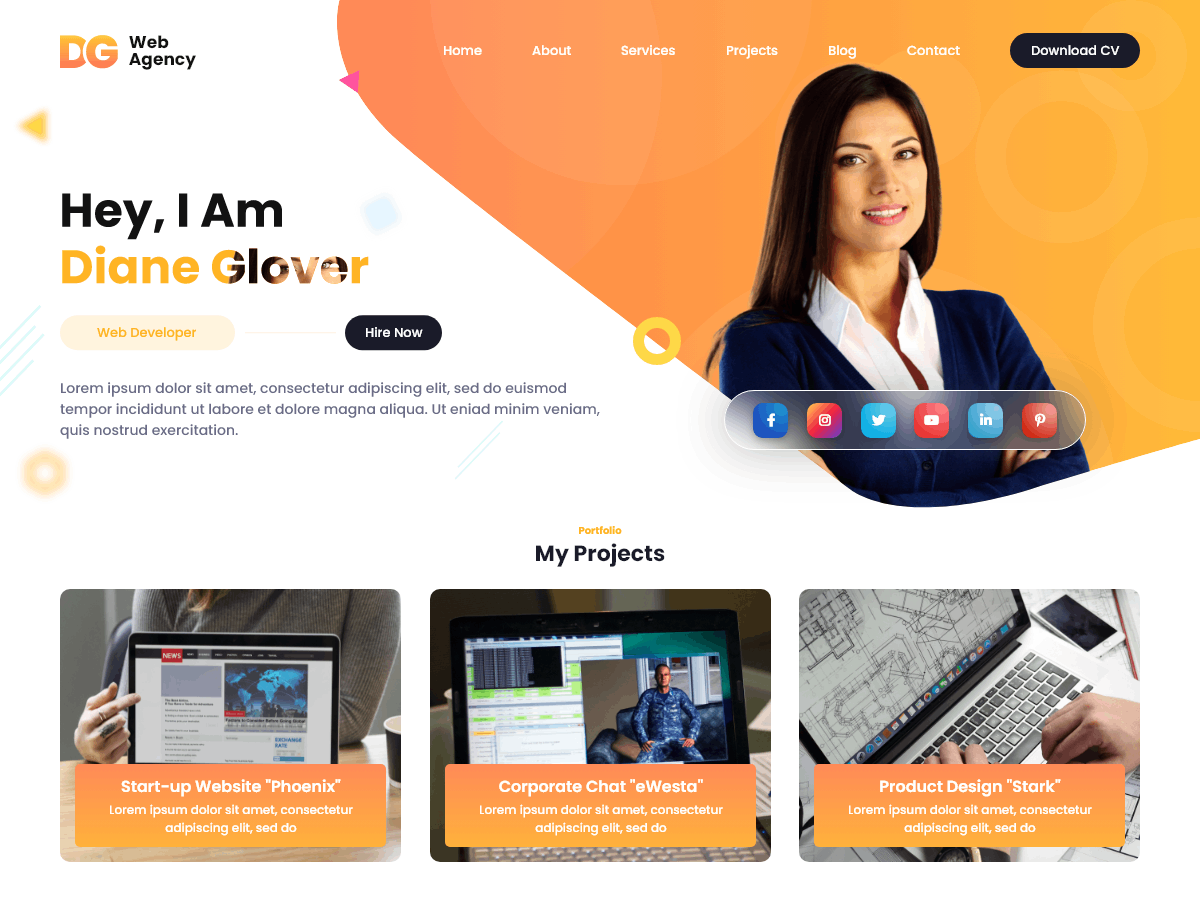 Web Agency Elementor theme screenshot