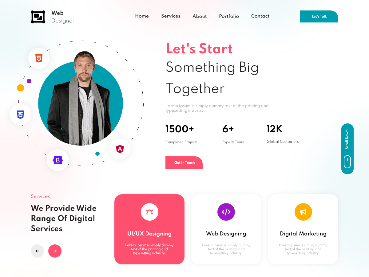Web Designer theme screenshot