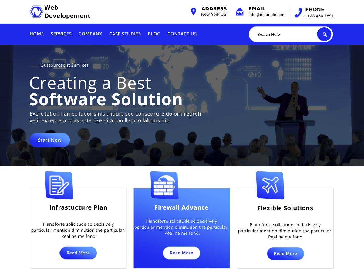 Web Development Company theme screenshot