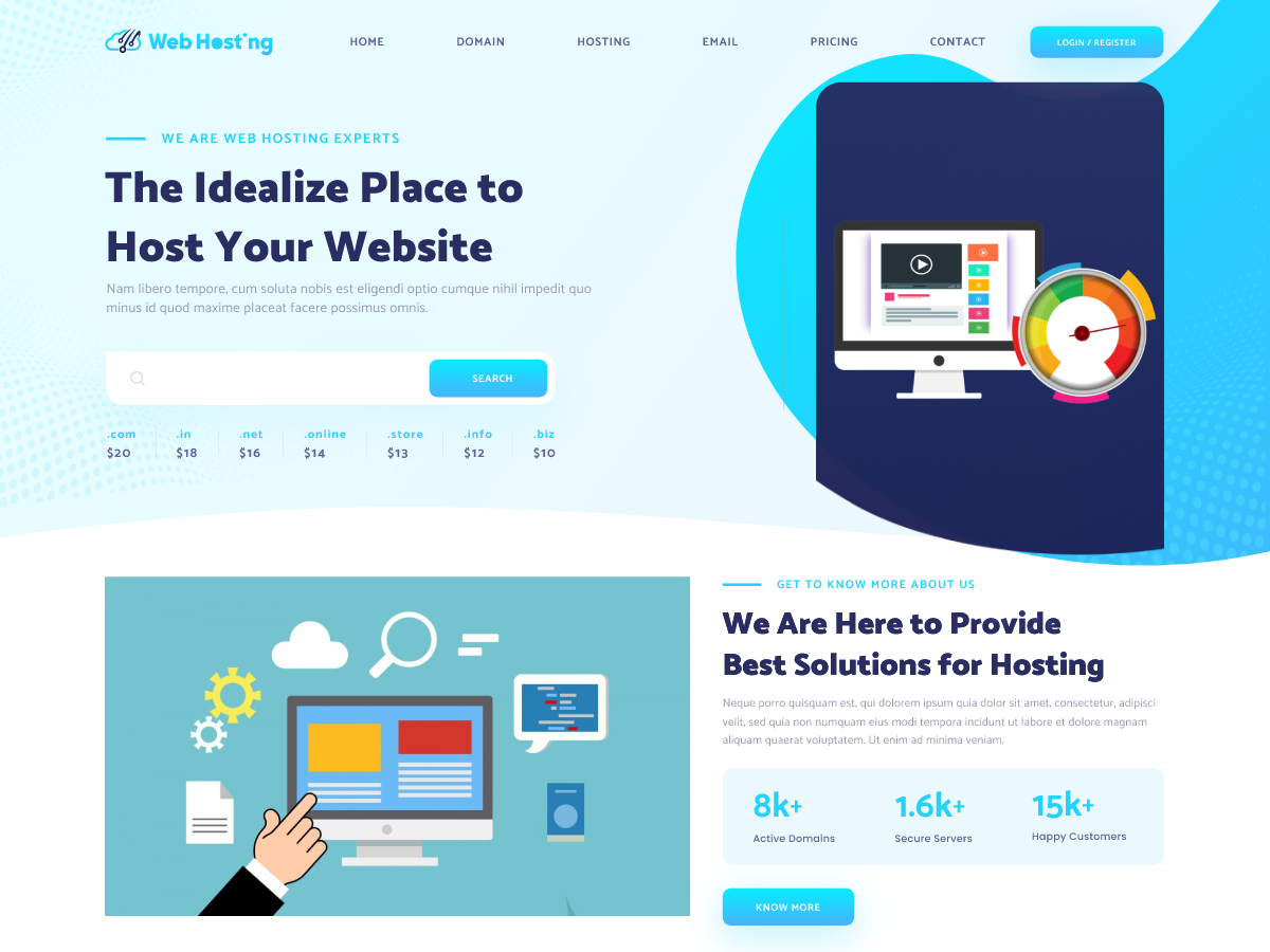 Web Hosting Lite theme screenshot