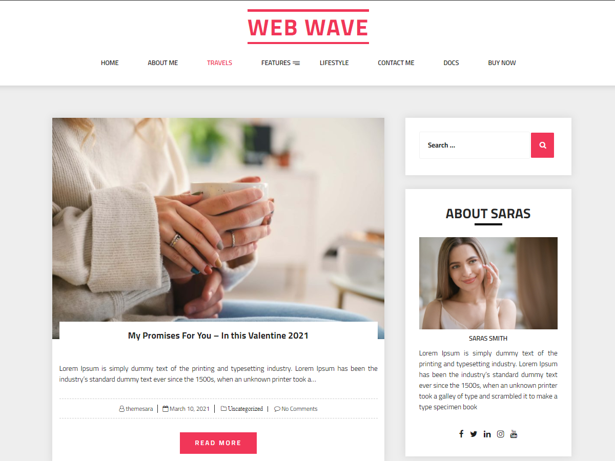 Web Wave theme screenshot