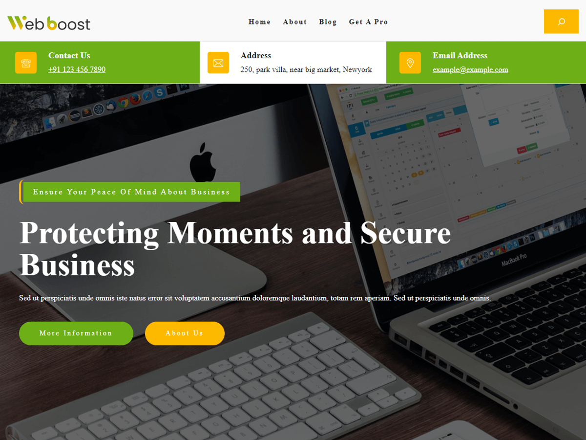 WebBoost theme screenshot