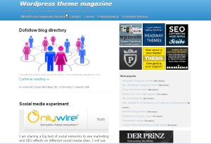 webmagazine theme screenshot