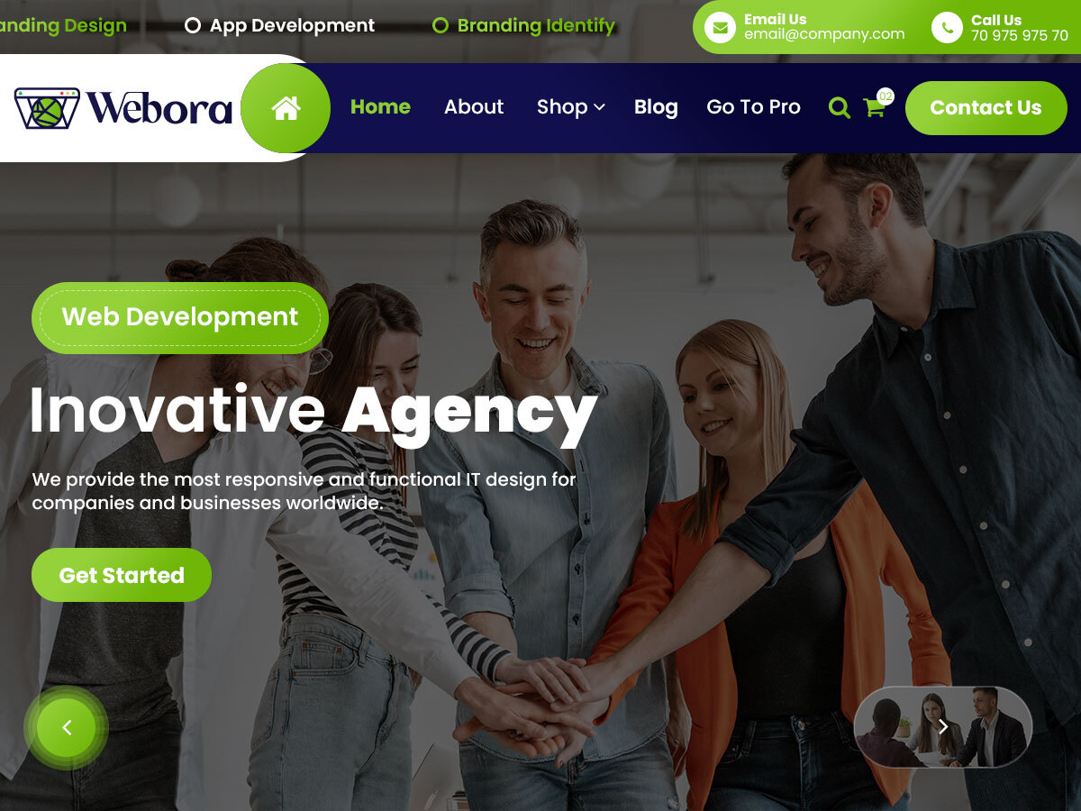 Webora theme screenshot