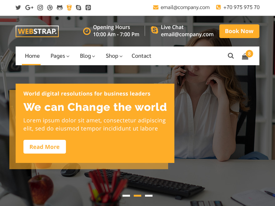 Webstrap theme screenshot