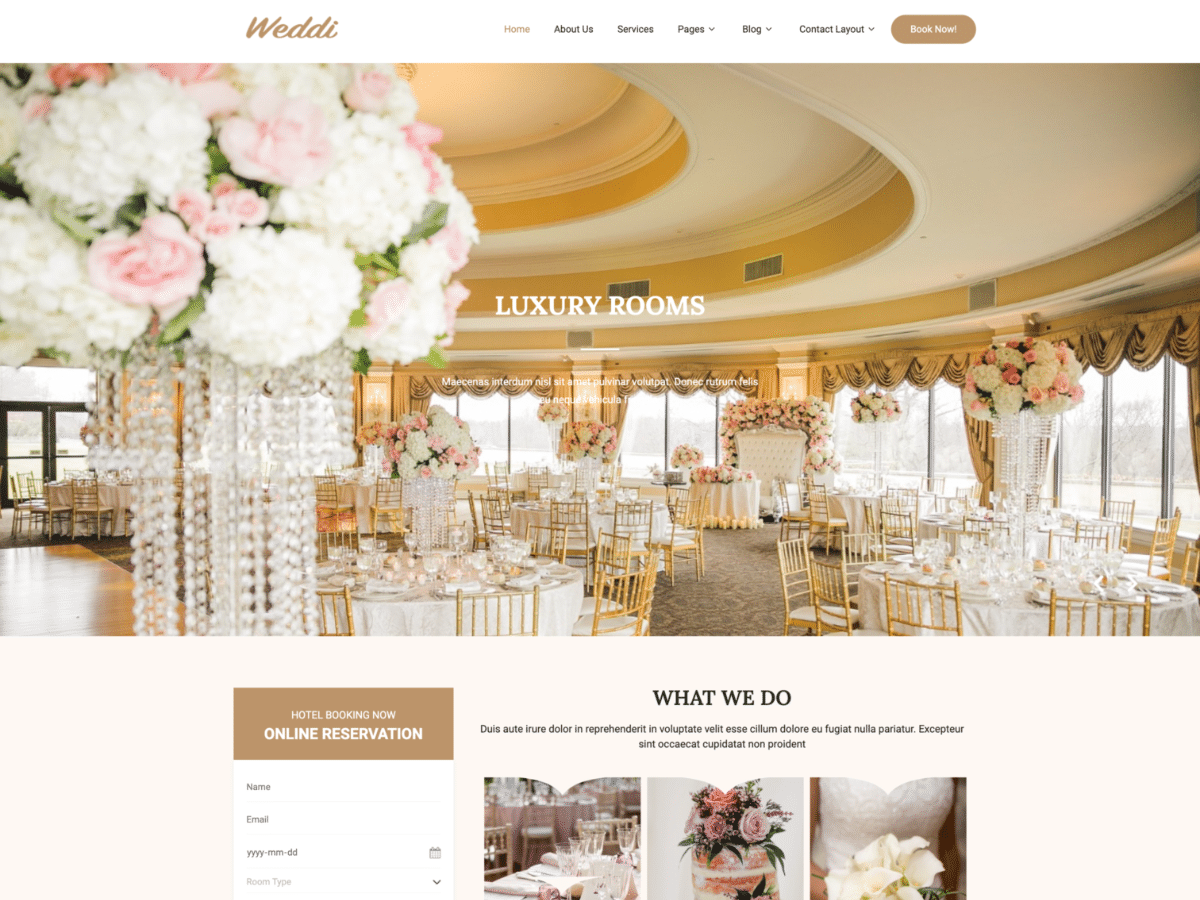 Weddi Pro theme screenshot