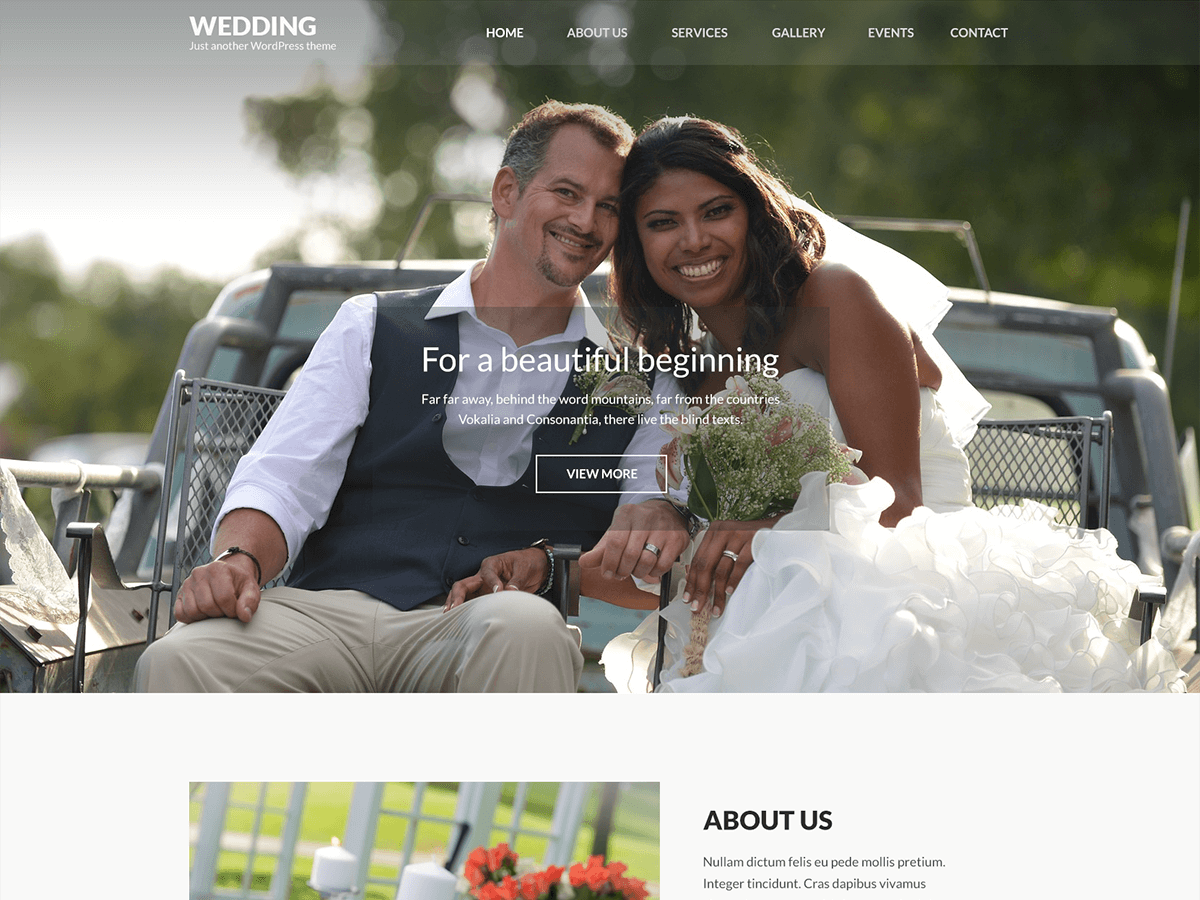 Wedding Band theme screenshot