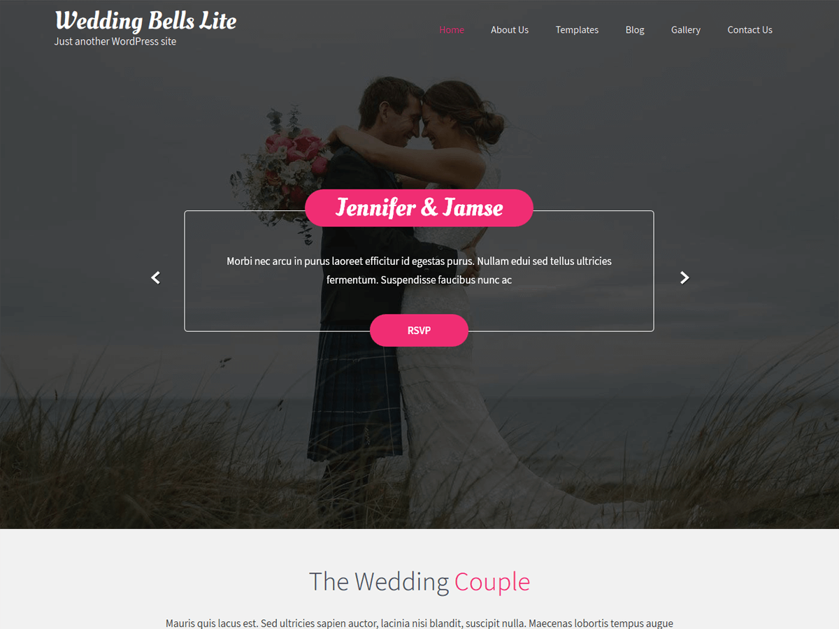 Wedding Bells  Lite theme screenshot