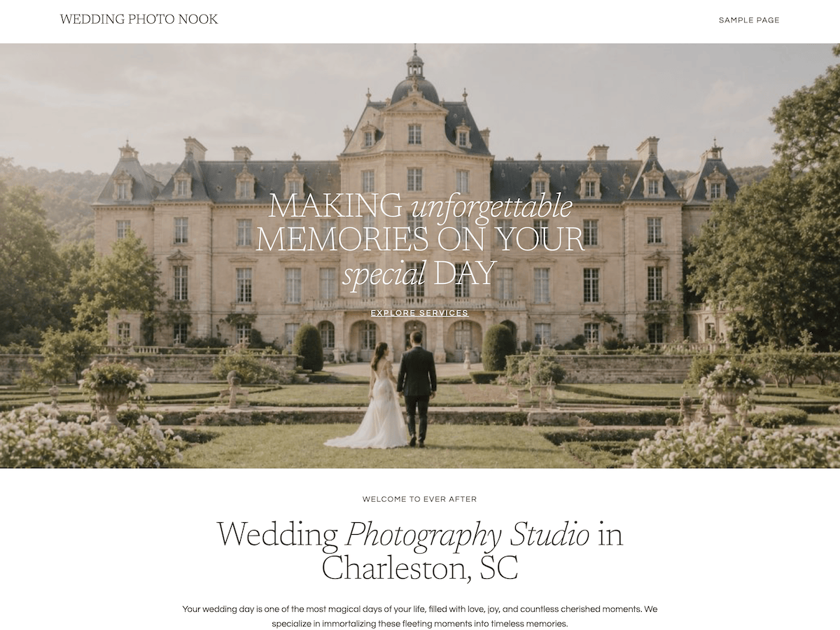Wedding Photography Nook theme screenshot