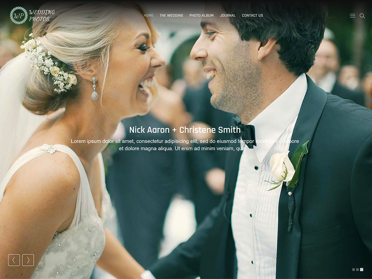 Wedding Photos theme screenshot