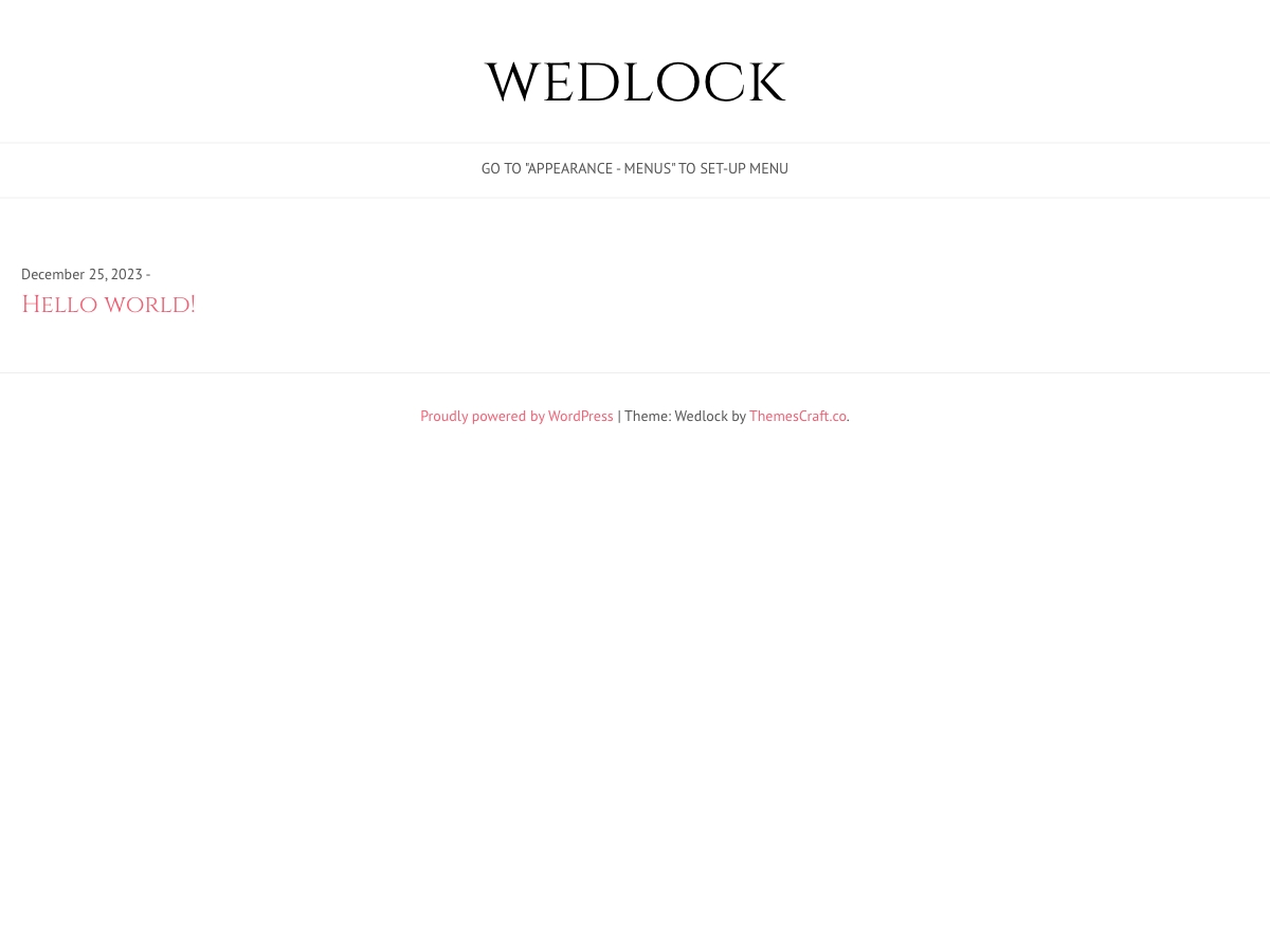 Wedlock theme screenshot