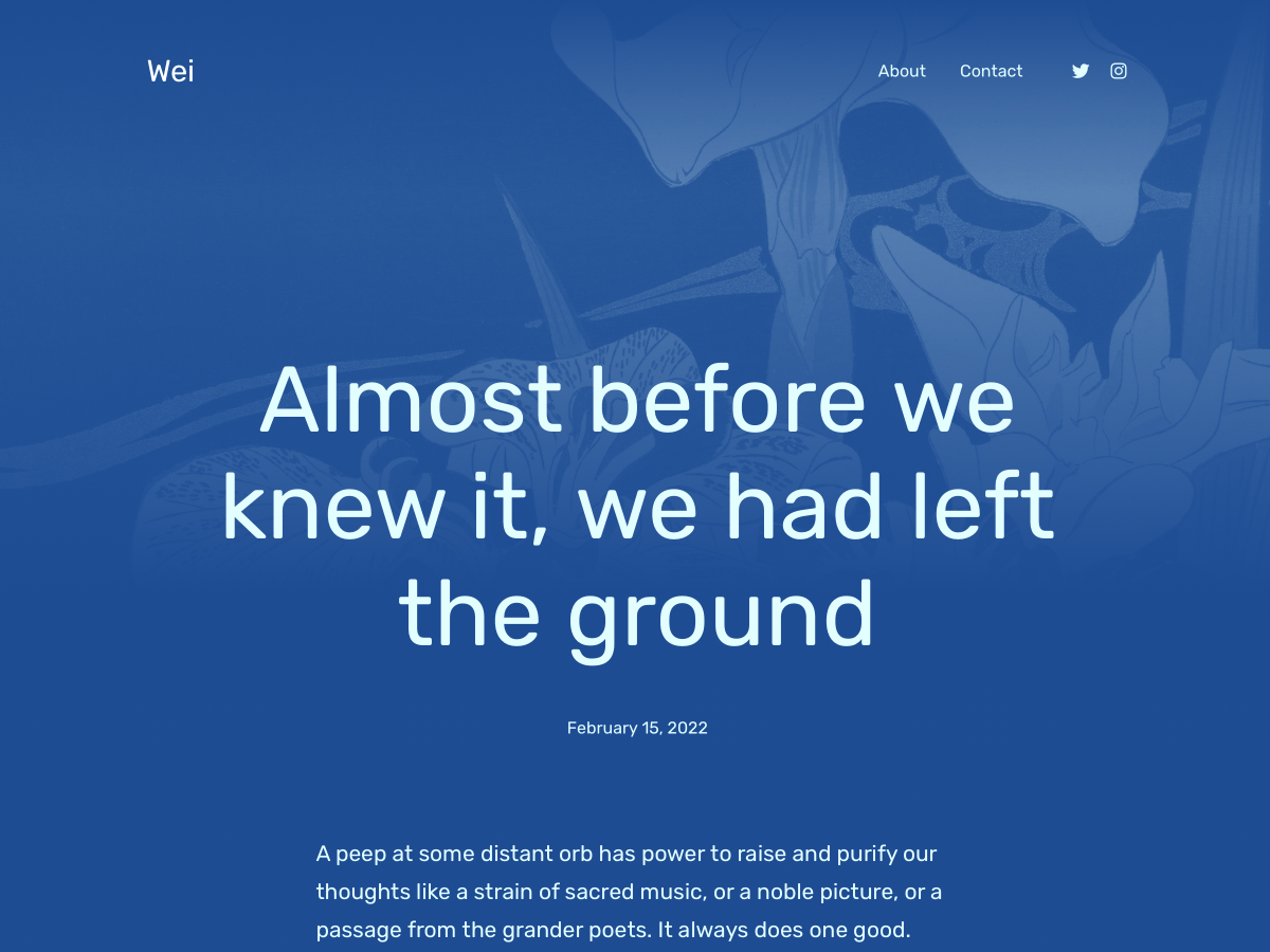 Wei theme screenshot