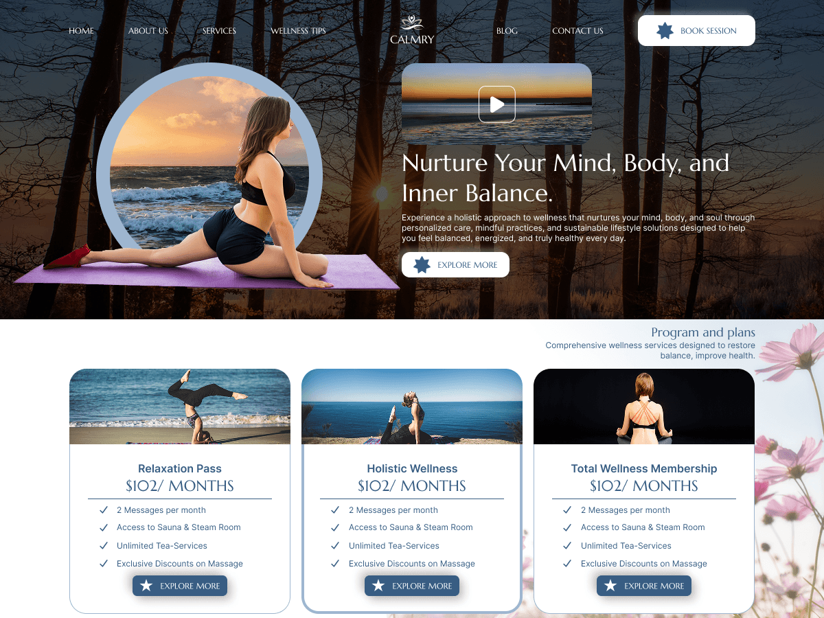 Wellness Center theme screenshot