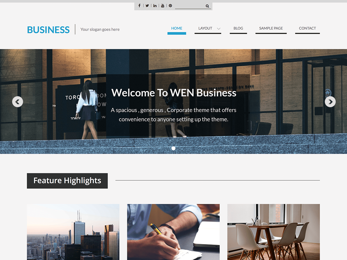 WEN Business theme screenshot