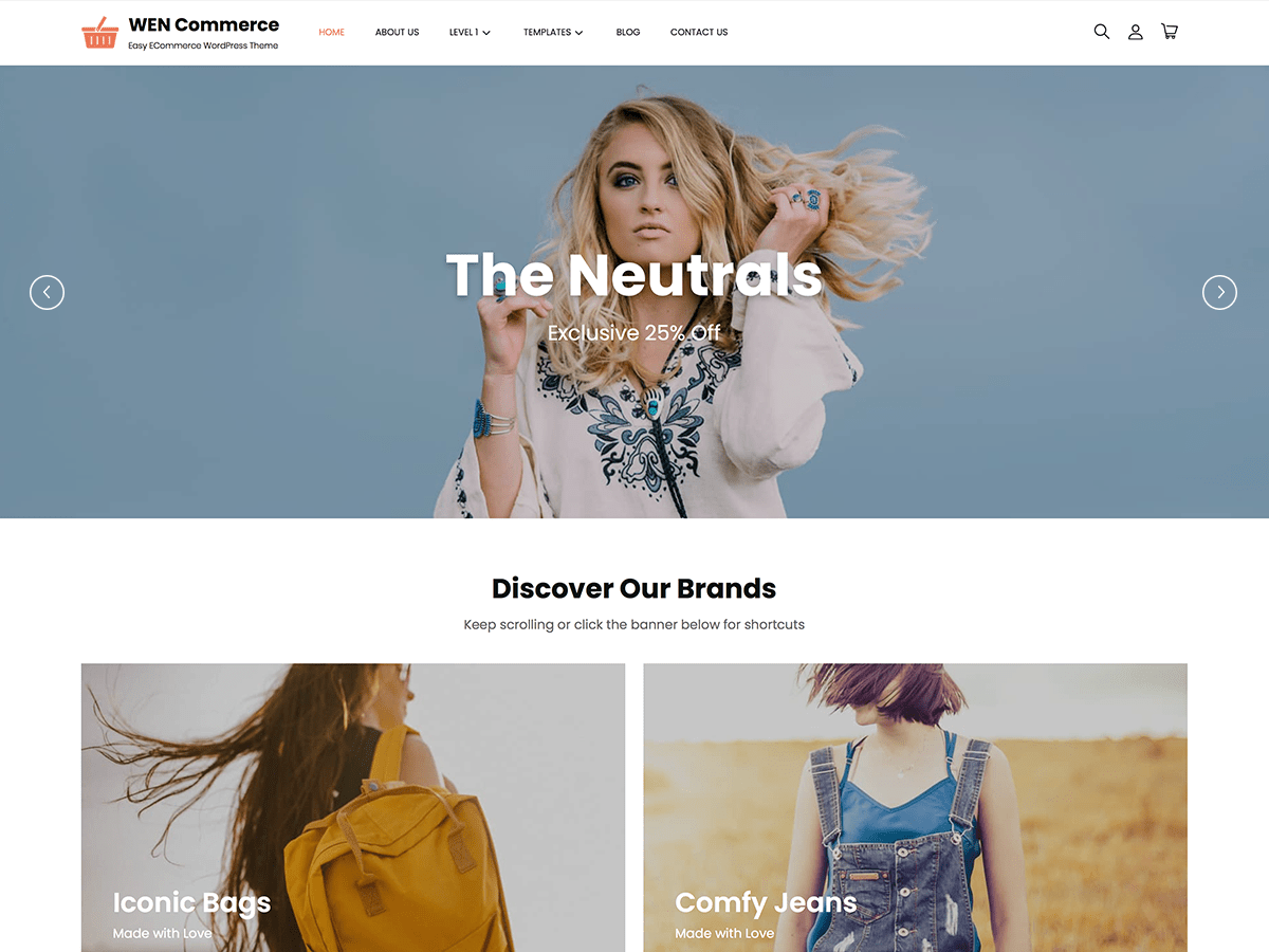 WEN Commerce theme screenshot
