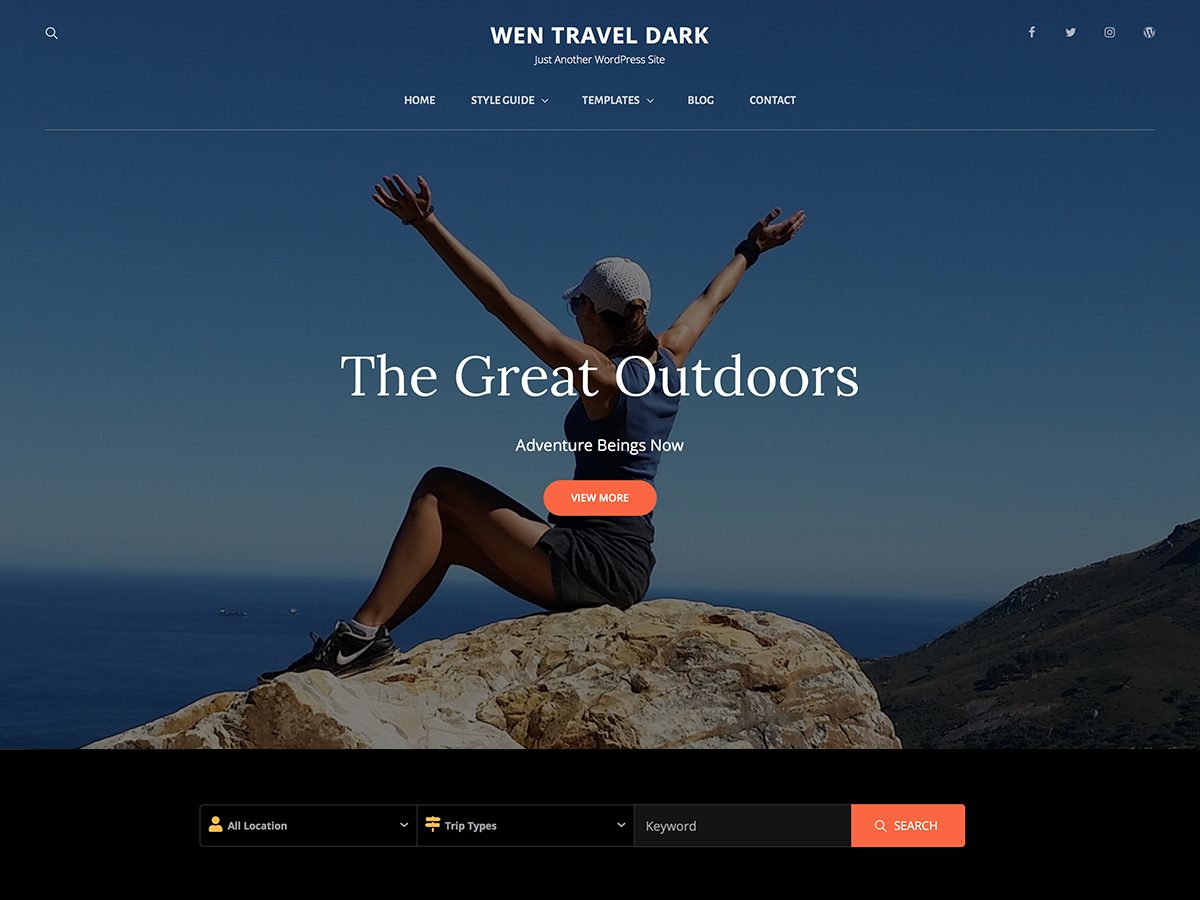 WEN Travel Dark theme screenshot
