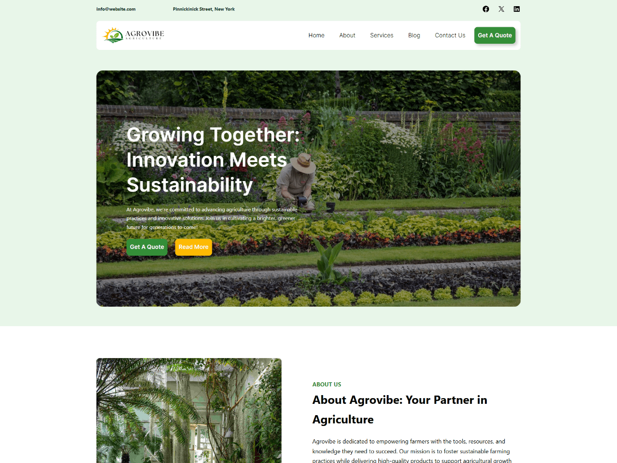 WENS Agrovibe theme screenshot